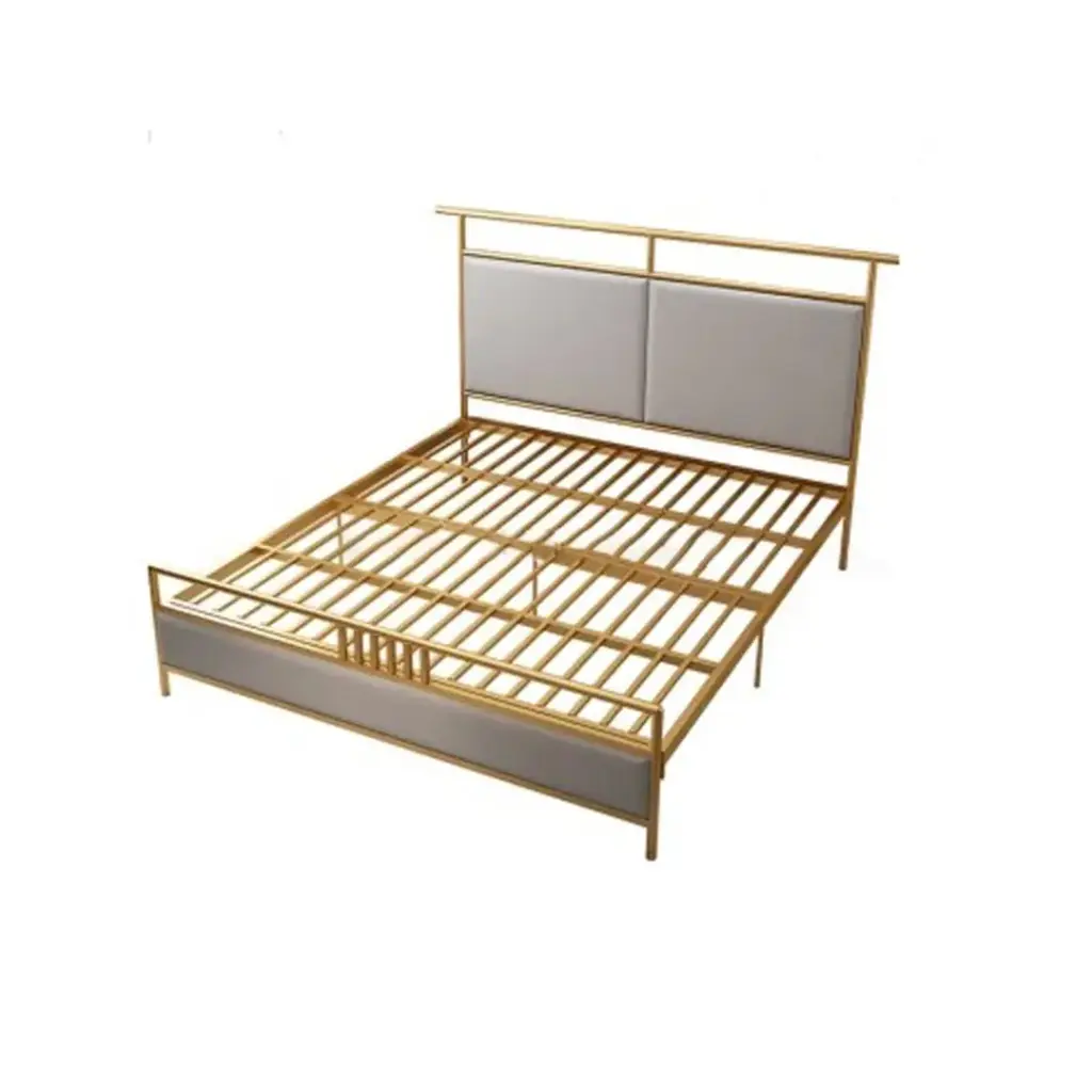 Metallic Bed With Soft Cushion Bed 