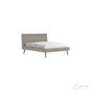 Steel and upholstered queen bed